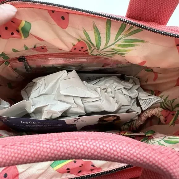 Lug Dory Watermelon Icepop Popsicle Matte Luxe Medium Crossbody Tote - Picture 4 of 8